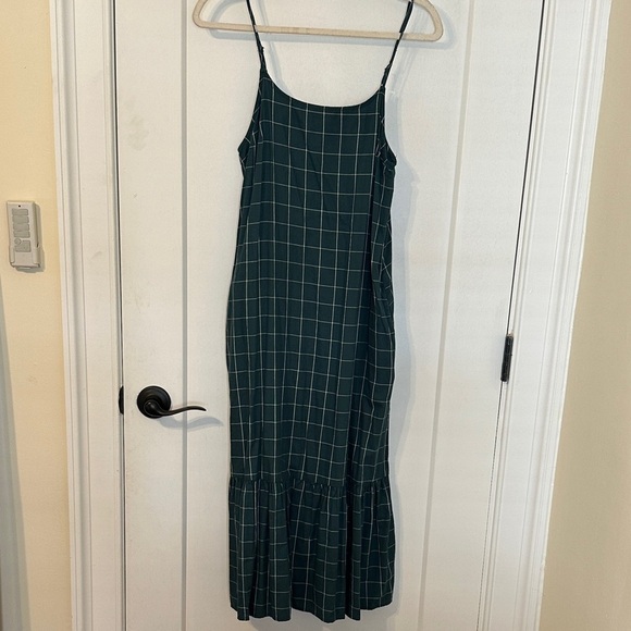 a new day Dresses & Skirts - A New Day Dark Green Plaid Midi Dress